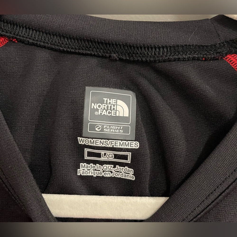 The North Face Dark Gray Shirt with Red Accents - Picture 3 of 4